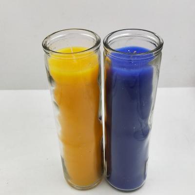 China Personalized lRelligious glass 7days candles for sale