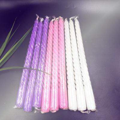 China Multicolor Paraffin Wax Dinner Pillar Stick Candle Floating Candle For Decoration for sale