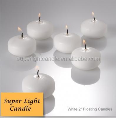 China Scented Water or Unscented Activated Floating Candles for Wedding Party Favor Unscented Floater Disc (White, 3