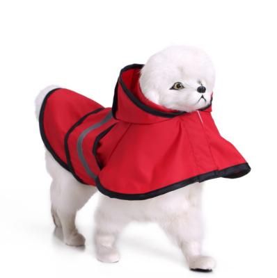 China Best Sustainable Customized Yellow Dog Raincoat With Hood for sale