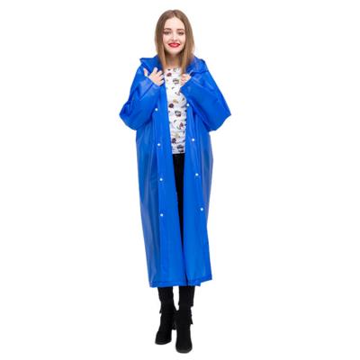 China 2020 Customized Popular Stylish Popular Adult Raincoat Outdoor Raincoat 100% EVA Raincoat For Women And Men for sale