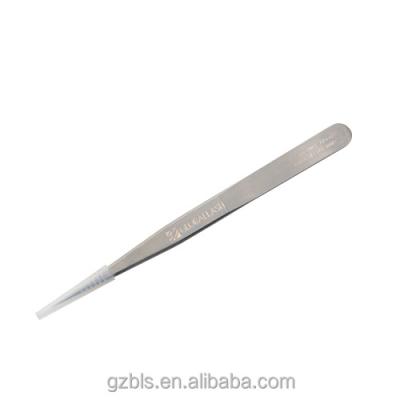 China Comfortable Grip Professional Angular Stainless Steel Tweezers Bent Tweezers for sale