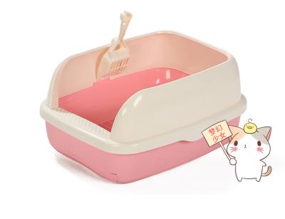 China Waterproof Pet Toilet Cat Litter Box Ozone Free Open Top Generator For Cat's Smart Litter Box for sale