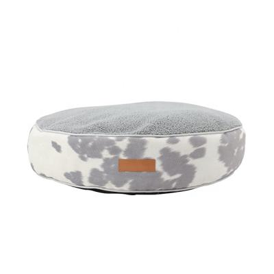 China Hotsale Custom Wholesale Washable Plush Fluffy Donut Luxury Dog Bed Warmer for sale