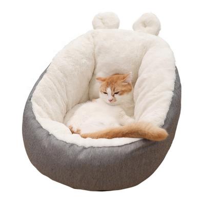 China Breathable Washable Comfortable Indoor Plush Luxury Soft Felt Japanese Cat Bed for sale