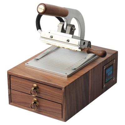 China Automatic Digital Leather Hotels Gold Foil Logo Embossed Hot Stamping Machine for sale