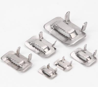 China Tooth Buckles 304 Stainless Steel Clasp Buckle For Bandage Strapping Belt Buckles for sale