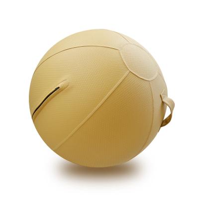 China Removable Cover Yoga Ball With Cover PVC Portable Indoor And Outdoor Soft Balance Yoga Equipment for sale