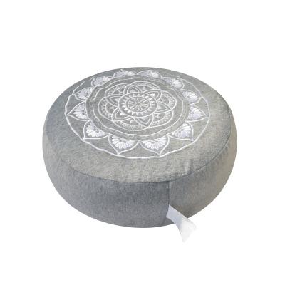 China Anti-Apnea Custom Design Buckwheat Hull Filled Meditation Cushions Zafu Meditation Yoga Pillow For Rest for sale