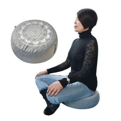 China Anti-Apnea Custom Design Eco Friendly Round Chair With Buckwheat Filling Yoga Meditation Pillow Cushion for sale