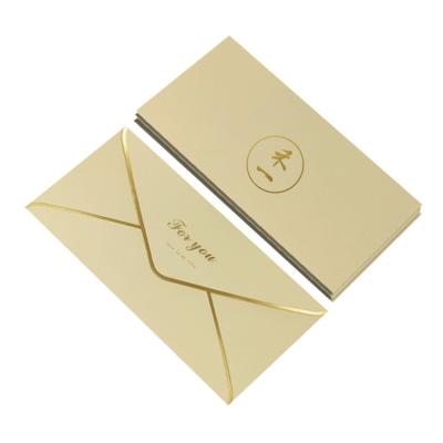 China Reused Custom Materials Logo Envelopes Inviting Thank You Paper Packaging Hotel Party Wedding Wallet Announcement Cards for sale