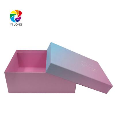 China Recyclable Wholesale Custom Printed White Packaging Box Plain Flush Corrugated Cardboard With Pink Shipping Carton for sale