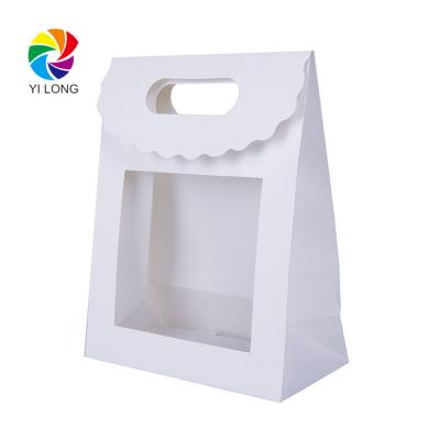 China Recyclable Hot Selling Clear Paper Window Gift Bag Bag for sale