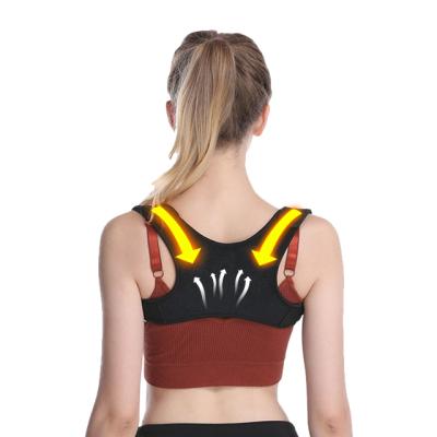 China Hot Sale Adjustable Factory Direct Black Lower Back Posture Corrector For Children for sale