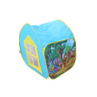 Cina Baby Cribs Polyester Blue Cartoon Indoor Kids Play Camping Tent For Sale in vendita