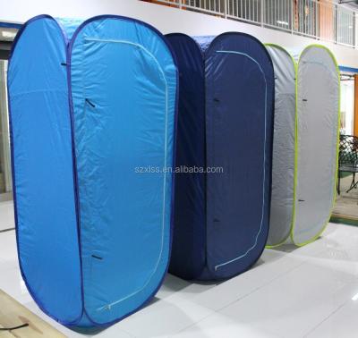 China Easy Install Customized Lightweight Logo Travel Equipment Pop Up Shower Tent en venta