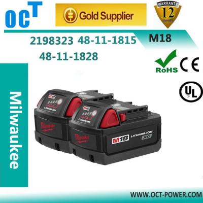 China 18v 3000mah Power Tool Battery For Milkwaukee for sale