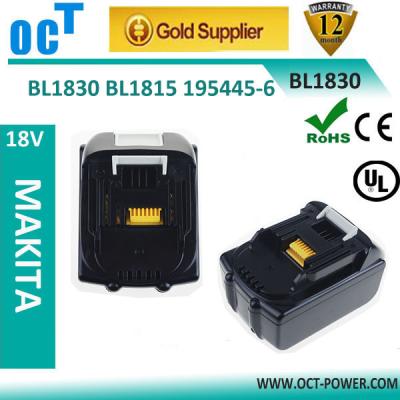 China 18V 3000mAh Battery For Makita BL1830 1830 194205-3 BDF453SHE 1815 Li-ion New for sale