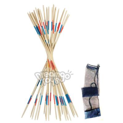 China Developing Intelligence Made In China Luxury Colorful Selection Sticks Bamboo Wooden Outdoor Game Mikado Game Toy for sale