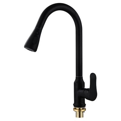 China Sense Faucets Modern New Style Brass Kitchen Taps Pull Out Pull Down Hot Cold Kitchen Mixer Sink Kitchen Faucet for sale