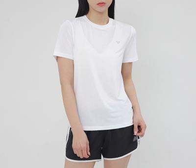 China High Quality Quick Dry O Neck Custom Made Short Sleeve T-shirt High Quality Logo Quantity Polyester Casual T-Shirt For Women for sale