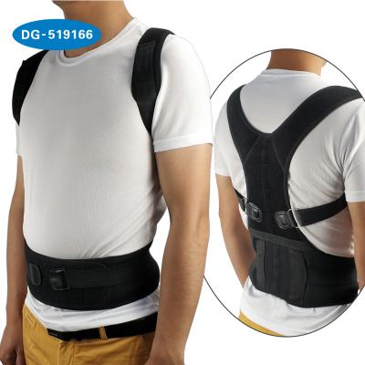 China Breathable.posture corrector Back Brace Posture Corrector Fully Adjustable Support brace for men and women for sale