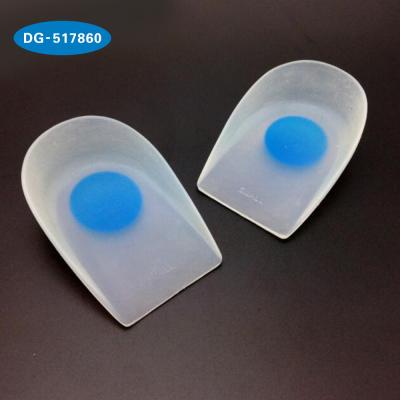 China Provent Heel Pain Foot Care Foot Care Bone Tooth Fasciitis Gel Silicon Heel Cushion Plantar Insole for sale