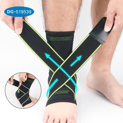 China Breathable Consolidated Ankle Support Brace Against Silica Gel Protection Ankle Sprain With Belt for sale