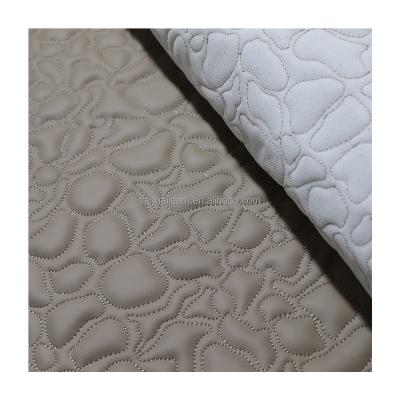 China Anti-rust Customize Thickness Leather Car Interior Embroidery Stitched Leather With Foam Sofa Stitch Diamond Stitched Leather Flooring for sale