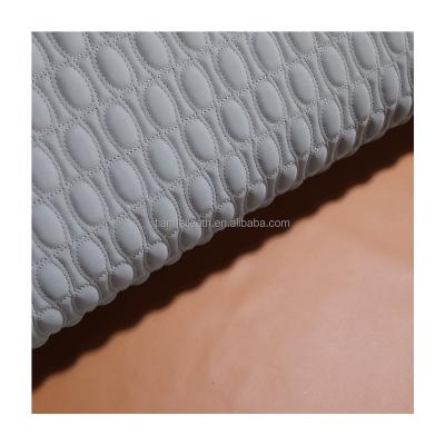 China Fashional Anti-rust Litchi Leather Grain Automobile Embroidery Foam PVC Rexine Soft Leather Material Good For Make Car Seat for sale