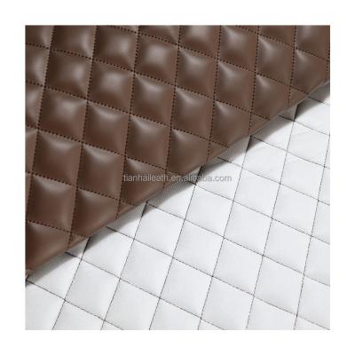 China Anti-rust 2023 Stitched Leather Laminate With Foam And Stitchingcar Interior Use 2022 New Style For Car for sale