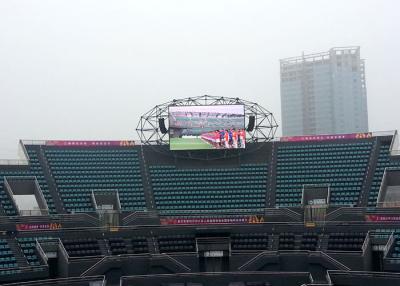 China Full Color LED Electronic Display LED Ribbon Board , 8000 Nit Sports Perimeter Football Stadium Screen for sale