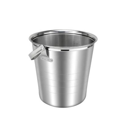 China Durable All-attractive stainless steel ice bucket for wine metal champagne bucket for bar and family for sale