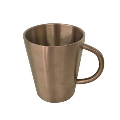 China Kaihui disposable new-designed stainless steel color cup with titanium rose-gold-plated for bar metal beer mug from china for sale