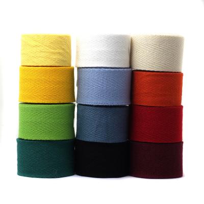 China Fashionable Factory Direct Sale 100% Cotton Double Herringbone Webbing Strip for sale