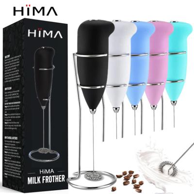 China Viable IT Professional Handheld Battery Operated Electric Mini Foamer Pink Milk Frother Foam Maker for Cappuccino Lattes Matcha for sale