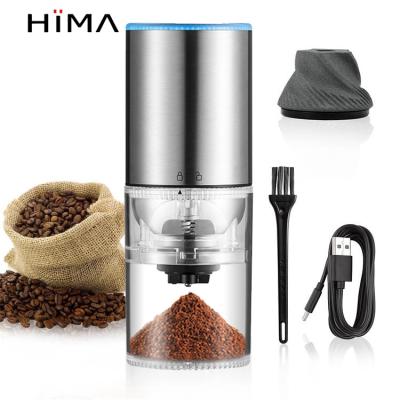 China Outdoor IT Rechargeable Cordless Electric Coffee Bean Grinder USB Burr Coffee Grinder Stainless Steel Portable Coffee Grinder for sale