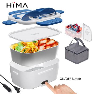 China 110 Volt Electric Car Office Truck Stainless Steel Bento Lunch Box Food Heater Stocked Lunch Box with Bag Heater for sale