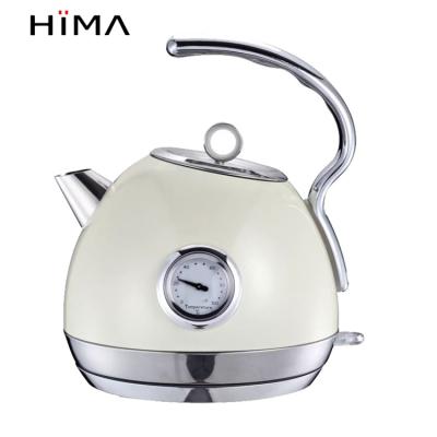 China 360 Degree Rotation Low Cordless Auto Cut Kettle Kettle Hot Water Boiler 1.8L Electric Tea Samovar Kettle with Thermometer for sale