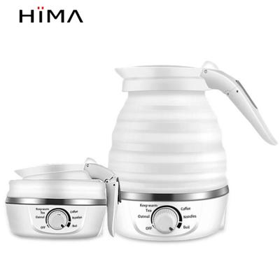 China 360 Degree Base Foldable Electric Kettle Mini Folding Electric Kettle Electric Water Heater Portable Travel Tea Kettle for sale