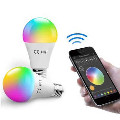 China Residential Popular Amazon Voice Control Phone Control RGBCCT A19 A60 E27 WIFI Smart LED Light Bulb, LED-SMART for sale