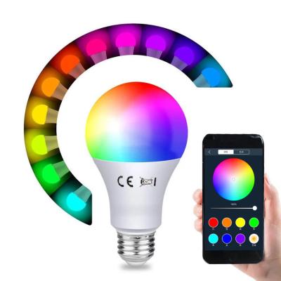 China Residential WIFI Smart Bulb No Hub Required Dimmable Light Color Changing A60 E27 9.5W RGB, LED-SMART for sale