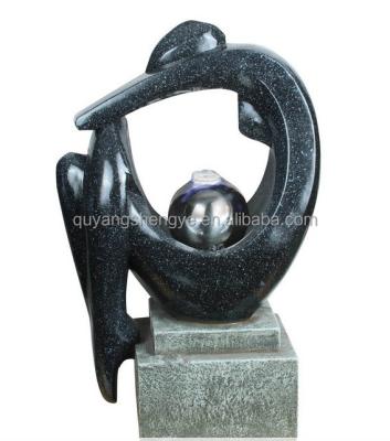 China Small abstract decoration figure fountain for home decoration for sale