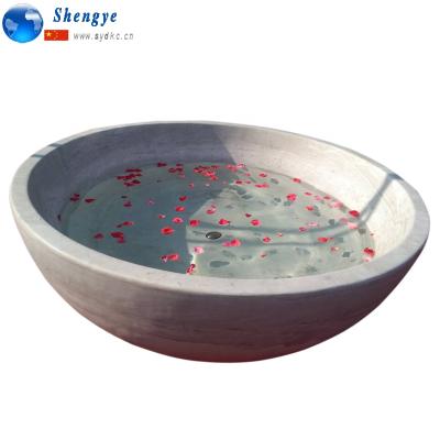 China Freestanding Solid Marble Bathtub for sale