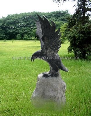 China Large Eagle Statues For Sale Natural; Owl Stone Hand Craving Sculpture for sale