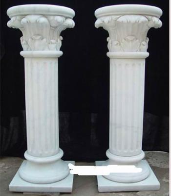 China Round Solid Marble Roman Pillar Or Balusters Design for sale