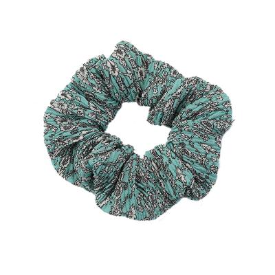 China Wholesale Elegant Bohemia Chiffon Printed Floral Hair Scrunchies Elastic Hair Ties Ropes Women Ponytail Hair Accessories for sale