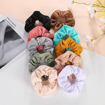 China Fashion Wholesale Fashion Korean Indentation Hair Ties Elastic Scrunchies For Thick Heavy Hair For Girl Women for sale