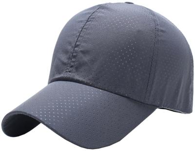 China Wholesale COMMON Soft Hole Microfiber Polyester Running Hat Breathable Sports for sale