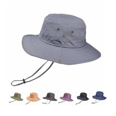 China Custom Made Plain Fashionable Print Pleat Character Sport Blank Logo Summer Jungle Fishing Bucket Hat Type-0340 for sale